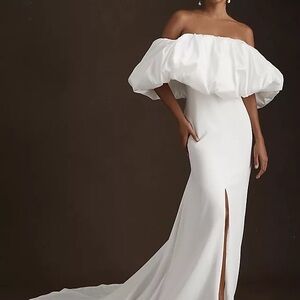 NWT BHLDN CARLY CUSHNIE LYNNE Ivory gown